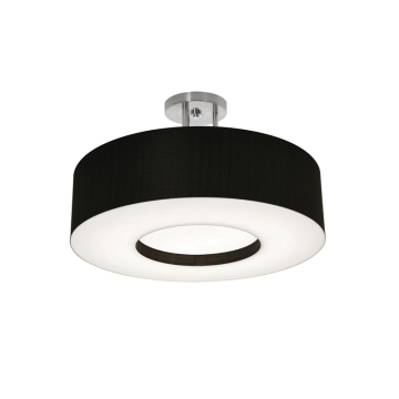 AFX Montclair 19" LED Semi-Flush Mount - 42W - CCT Selectable - 120-277V - Black