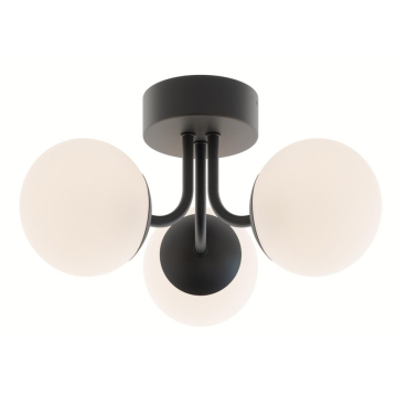 AFX Metropolitan 15" LED Semi-Flush Mount - 3000K - 120V - Black