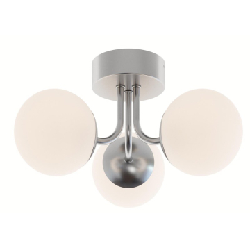 AFX Metropolitan 15" LED Semi-Flush Mount - 3000K - 120V - Satin Nickel
