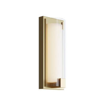 AFX Mesa 12" LED Wall Sconce - 1,200 Lumens - 20W - CCT Selectable - 120-277V - Light Antique Brass