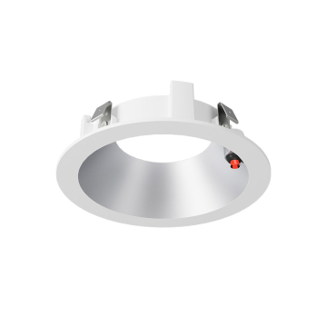 DMF Lighting M-Series 4" Round Clear Diffuse Trim - Integrated Emergency Test Switch - White