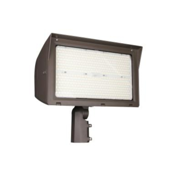 MaxLite Slim Adjustable Beam LED Flood Light - 44,160 Max Lumens - 200 | 260 | 320W - Knuckle/Slipfitter Mount - 7-Pin Receptacle - Shorting Cap - TAA - 120-277V - Bronze