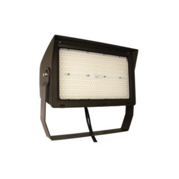 MaxLite Slim Adjustable Beam LED Flood Light - 44,160 Max Lumens - 200 | 260 | 320W - Yoke Mount - 7-Pin Receptacle - Shorting Cap - TAA - 120-277V - Bronze