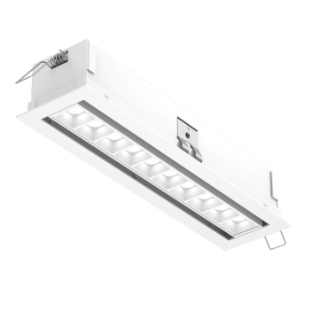 DALS Pinpoint 10-Light Microspot LED Recessed Gimbal Downlight - 24W - CCT Selectable - 120V - White