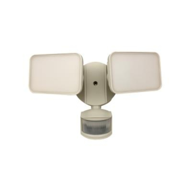 MaxLite LED Security Light - 2,500 Lumens - 5000K - Photocell - PIR Motion Sensor - 120V - White