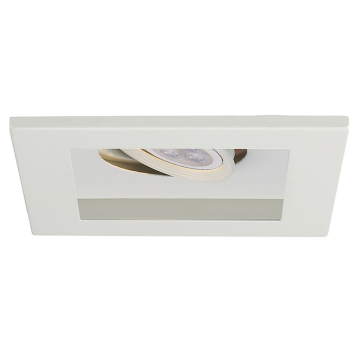 WAC Lighting Low Voltage Multiples 1-Light Downlight Trim w/ MR16 LED Lamp - 450 Lumens - 8W - 3000K - 12V - White