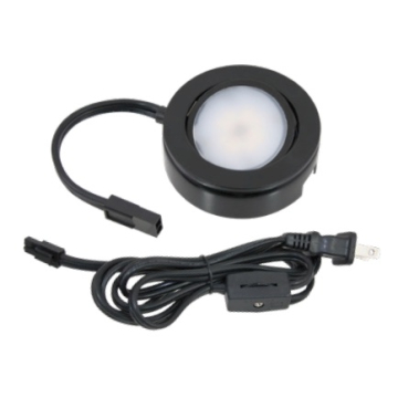 American Lighting 4W MVP LED Puck Light - 2700K - 200 Lumens - 120V - Black