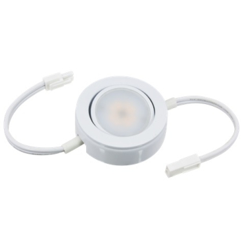 American Lighting 4W MVP LED Puck Light w/ Lead and Tail Wires - 2700K - 230 Lumens - 120V - White