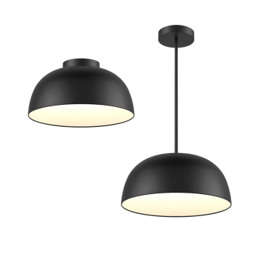 DALS Napa 20" LED Pendant / Flush Mount - 1,825 Lumens - 40W - CCT Selectable - 120-347V - Black