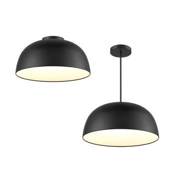 DALS Napa 30" LED Pendant / Flush Mount - 3,330 Lumens - 60W - CCT Selectable - 120-347V - Black
