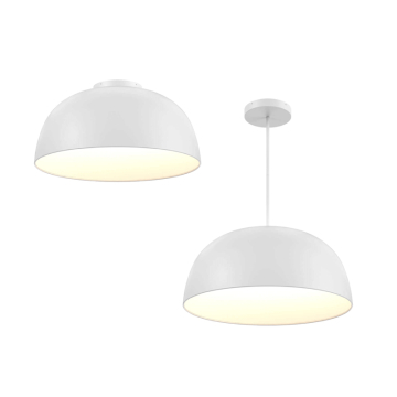 DALS Napa 30" LED Pendant / Flush Mount - 3,330 Lumens - 60W - CCT Selectable - 120-347V - White