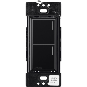 Lutron RadioRA 3 Sunnata RF Hybrid Keypad - 2 Button - Black