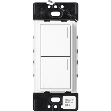 Lutron RadioRA 3 Sunnata Keypad - 2 Button - Brilliant White