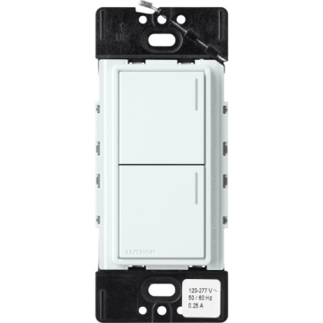 Lutron RadioRA 3 Sunnata Keypad - 2 Button - Glacier White