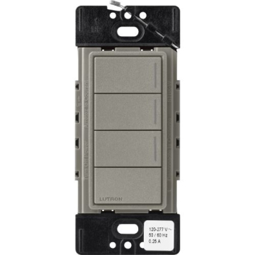 Lutron RadioRA 3 Sunnata RF Hybrid Keypad - 3 Button w/ Raise-Lower - Cobblestone
