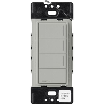 Lutron RadioRA 3 Sunnata RF Hybrid Keypad - 3 Button w/ Raise-Lower - Pebble