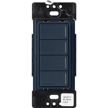 Lutron RadioRA 3 Sunnata Keypad - 4 Button - Deep Sea