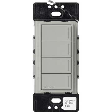 Lutron RadioRA 3 Sunnata Keypad - 4 Button - Pebble