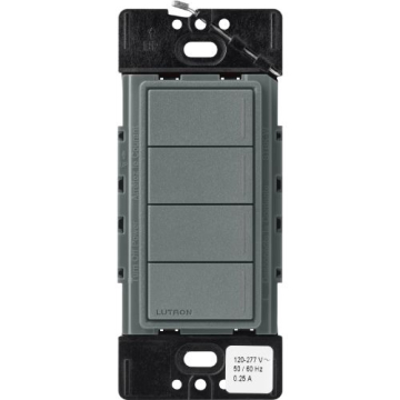 Lutron RadioRA 3 Sunnata Keypad - 4 Button - Slate