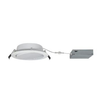 Nora Lighting 6" FLIN Adjustable LED Downlight - CCT Selectable - Matte Powder White