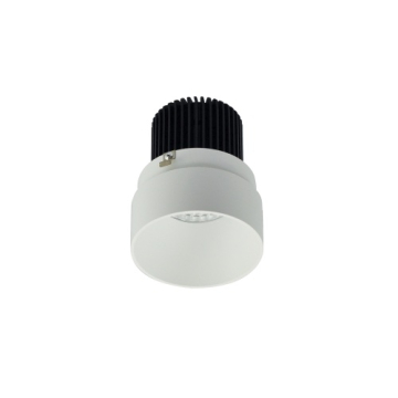 Nora Lighting 2" Iolite LED Downlight - Round Trimless - 1000 Lumens - 2700K - Matte Powder White