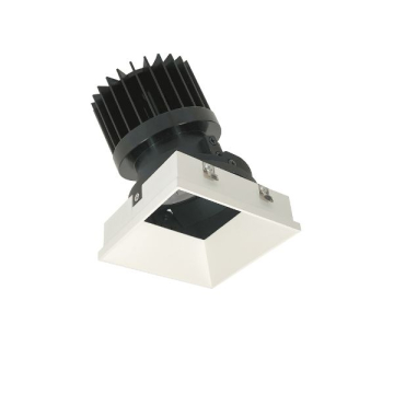 Nora Lighting 4" PLUS Square Iolite Trimless LED Gimbal Downlight - 2700K - 1,500 / 2,000 Lumens - White