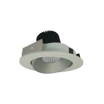 Nora Lighting 4" Iolite LED Downlight - Round Adjustable Cone - 1000 Lumens - 2700K - Haze / White