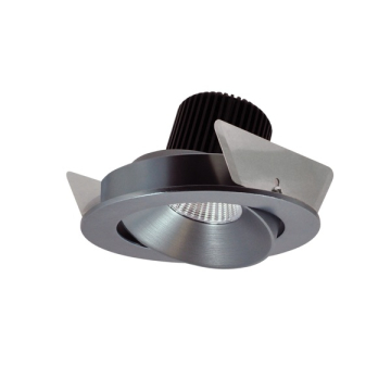 Nora Lighting 4" Iolite LED Downlight - Round Adjustable Cone - 1000 Lumens - 2700K - Natural Metal