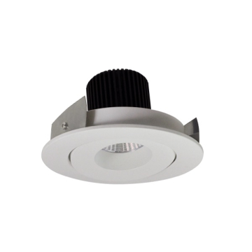 Nora Lighting 4" Iolite LED Downlight - Round Gimbal - 1000 Lumens - 2700K - White