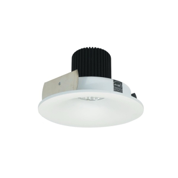 Nora Lighting 4" Iolite LED Downlight - Round Bullnose - 1000 Lumens - 2700K - Matte Powder White