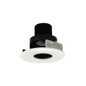 Nora Lighting 4" Iolite LED Downlight - Adjustable Pinhole - 1000 Lumens - 2700K - Black / Matte Powder White