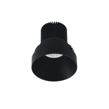 Nora Lighting 4" Iolite LED Downlight - Round Trimless - 1000 Lumens - 2700K - Black