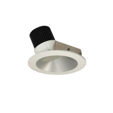 Nora Lighting 4" Iolite LED Downlight - Round Wall Wash - 1000 Lumens - 2700K - Haze / Matte Powder White