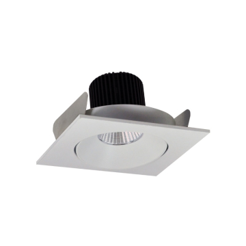 Nora Lighting 4" Iolite LED Downlight - Square Adjustable Cone - 1000 Lumens - 4000K - White