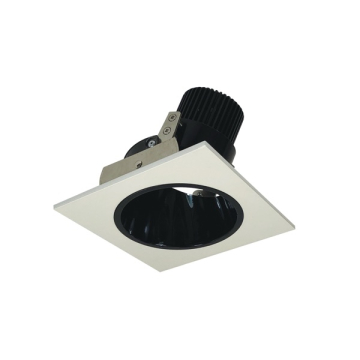 Nora Lighting 4" Iolite LED Downlight - Round Adjustable Deep Reflector - 1000 Lumens - 2700K - Black / White