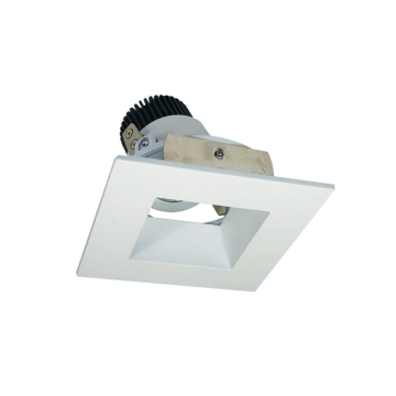 Nora Lighting 4" Iolite LED Downlight - Square Adjustable Reflector / Square Aperture - 1000 Lumens - 2700K - Matte Powder White