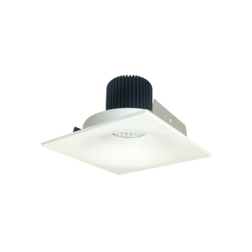 Nora Lighting 4" Iolite LED Downlight - Square Bullnose - 1000 Lumens - 2700K - Matte Powder White