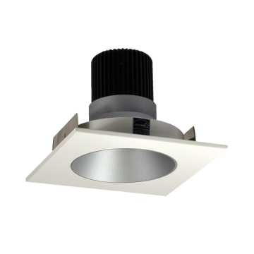 Nora Lighting 4" Iolite LED Downlight - Square Deep Reflector w/ Round Aperture - 1000 Lumens - 2700K - Haze / White