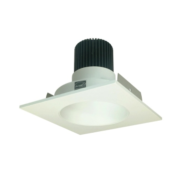 Nora Lighting 4" Iolite LED Downlight - Square Deep Reflector w/ Round Aperture - 1000 Lumens - 2700K - White