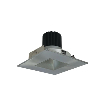 Nora Lighting 4" Iolite LED Downlight - Square w/ Square Aperture - 1000 Lumens - 2700K - Haze / Natural Metal