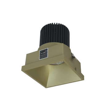 Nora Lighting 4" Iolite LED Downlight - Square Trimless - 1000 Lumens - 2700K - Champagne Haze