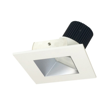 Nora Lighting 4" Iolite LED Downlight - Square Wall Wash - 1000 Lumens - 3500K - Haze / White