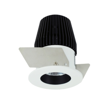 Nora Lighting 1" Iolite LED Downlight - Round Reflector - 2700K - Black / White