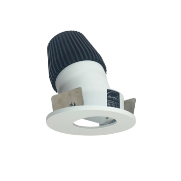Nora Lighting 1" Iolite LED Downlight - Round Adjustable Slot - 2700K - Matte Powder White