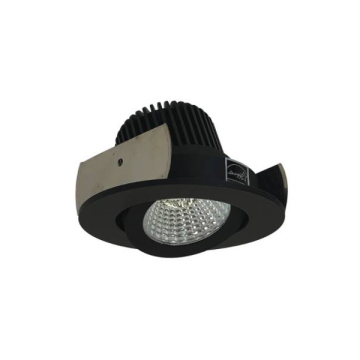 Nora Lighting 2" Iolite LED Downlight - Round Adjustable Gimbal - 1000 Lumens - 2700K - Black