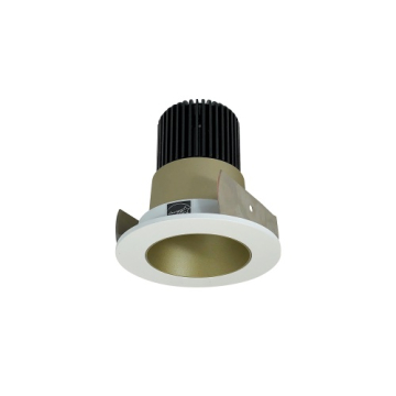 Nora Lighting 2" Iolite LED Downlight - Round Reflector - 1000 Lumens - 2700K - Champagne Haze / Matte Powder White