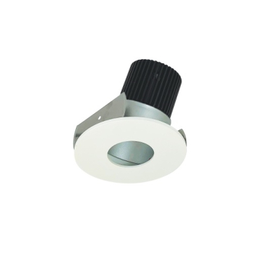 Nora Lighting 2" Iolite LED Downlight - Adjustable Pinhole - 1000 Lumens - 2700K - Haze / Matte Powder White
