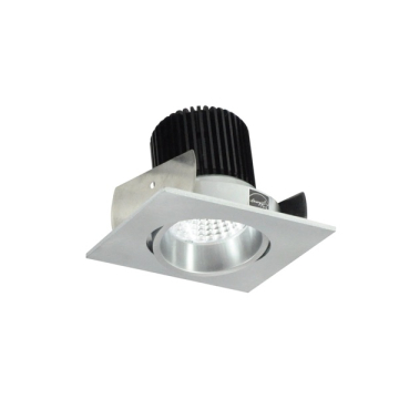 Nora Lighting 2" Iolite LED Downlight - Square Adjustable Cone - 1000 Lumens - 2700K - Natural Metal