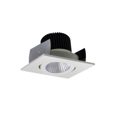 Nora Lighting 2" Iolite LED Downlight - Square Adjustable Gimbal - 1000 Lumens - 2700K - White