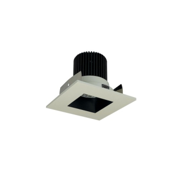 Nora Lighting 2" Iolite LED Downlight - Square Reflector with Square Aperture - 1000 Lumens - 2700K - Black / White
